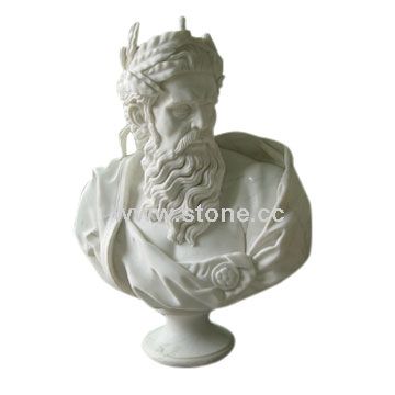 Natural White Marble Bust