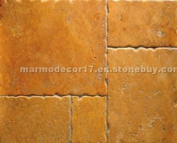 Giallo antiqued travertine pattern