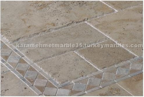 Rustic Travertine Brushed Chiseled Edge French Pat