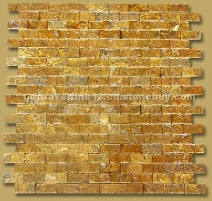 Split Face Giallo Real Mosaic