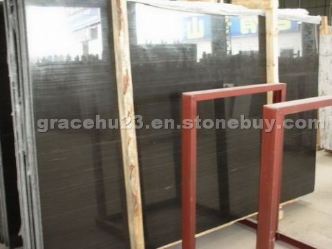 Black Wood Grainy Marble