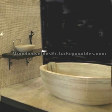 Stone Bath Travertine Medium Light