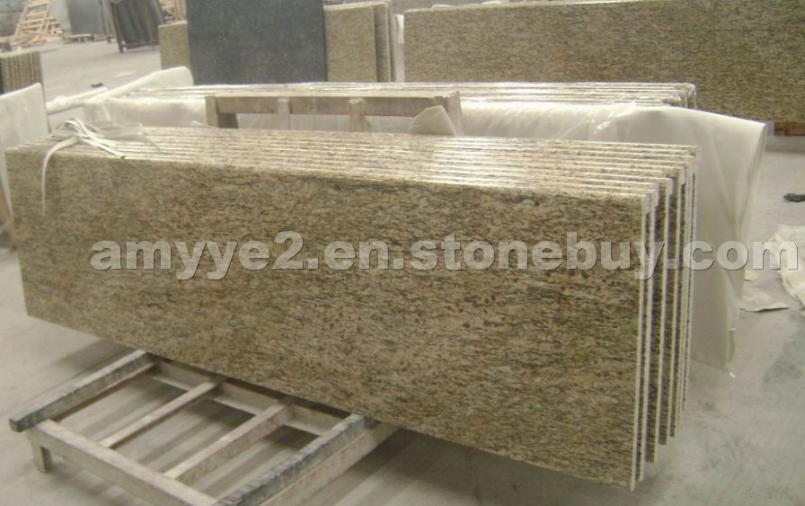 Giallo Cecilia granite prefabricated countertop