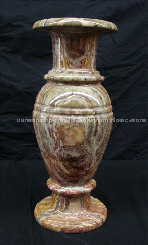 Multicolor Green Onyx Flower Vase