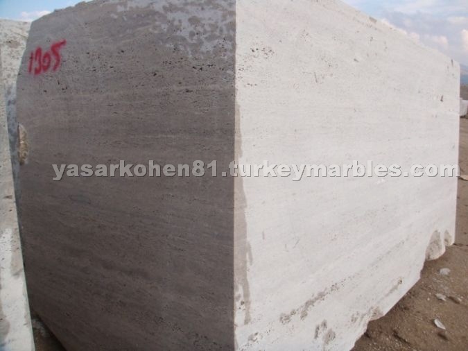 Silver Travertine Blocks