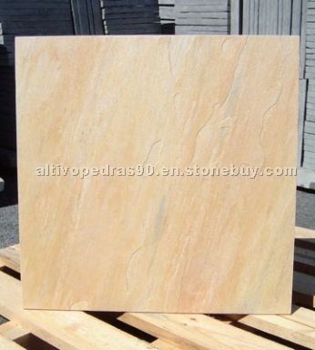 Sunflower (yellow) quartzite floor tiles