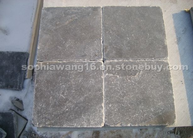 Blue limestone Honed and tumbled