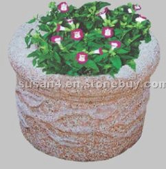 Stone flowerpot