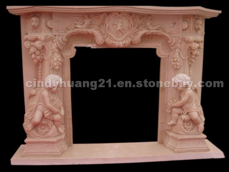 Fireplace,Statue Fireplace,Stone Fireplace