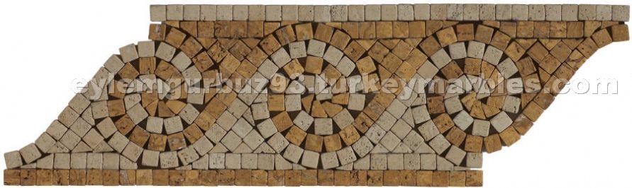 Gold Travertine Border