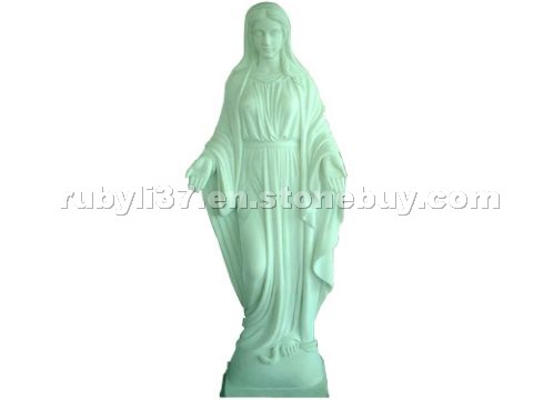 Marble angel carving