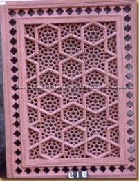 Stone Lattice Fence Design