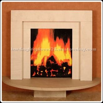The Wall Mounted - Limestone Fireplace