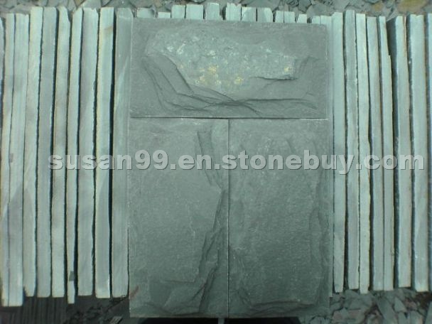 Mushroom slate wall cladding