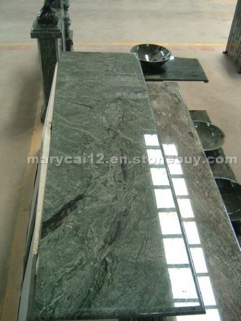 Green jadeite granite
