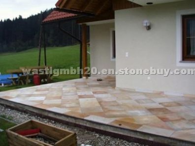 Exterior stone works, pavement