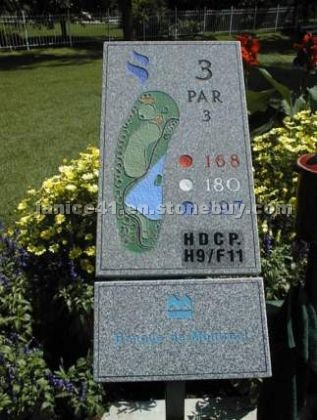 Golf course grounds markers, gateways