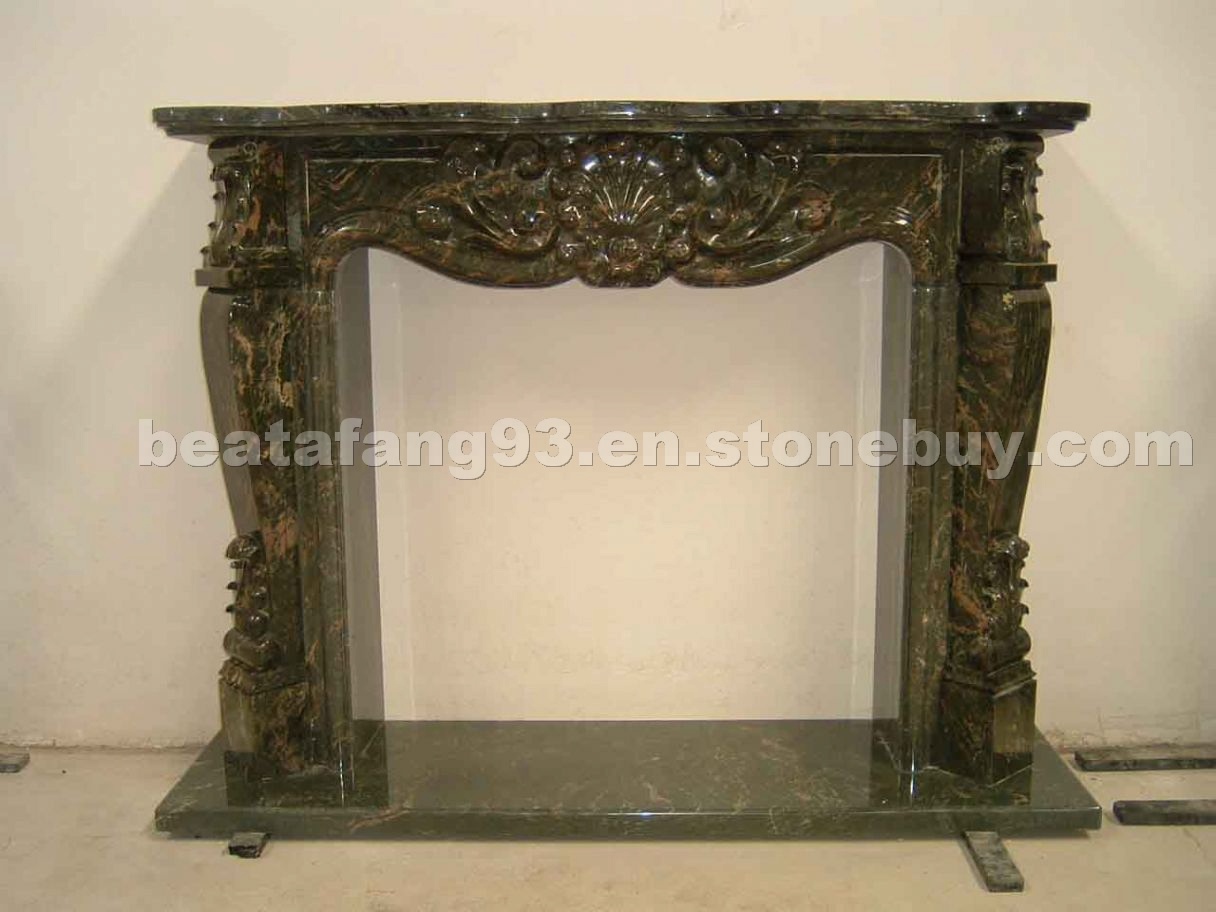 unique and new granite--fireplace