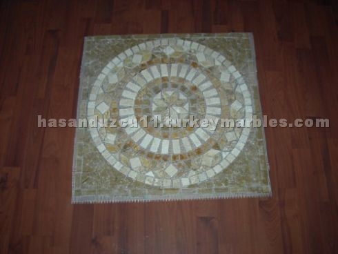 Travertine medallion