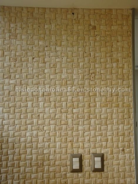 Enmeshed Coral Stone Mosaic Tiles Wall Enmeshed Coral Stone Mosaic Tiles Wall
