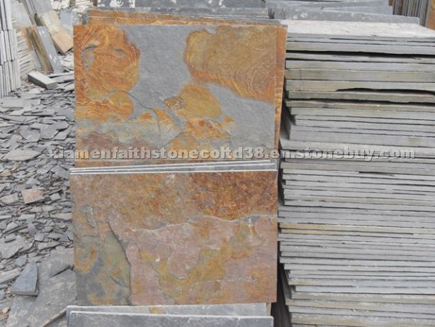 multicolor slate tile