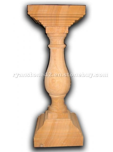 Sanstone sundial pedestal