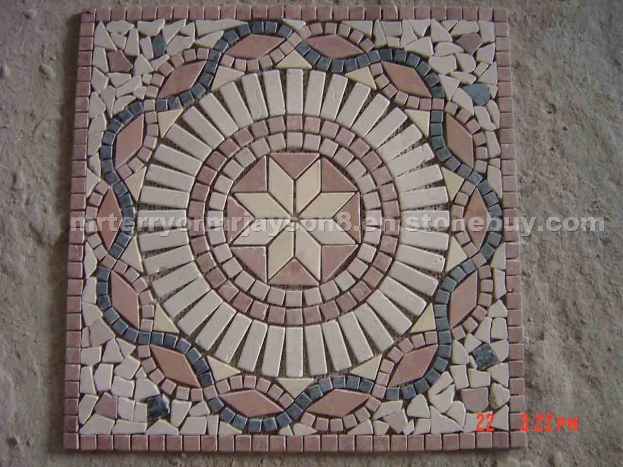 Marble, travertine mosaic