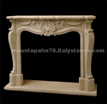 Fireplace in marble