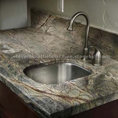 Rain Forest Green Marble Vanity Top