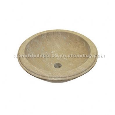 NOCHE HONED FILLED TRAVERTINE SINK