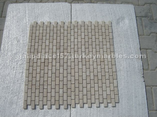Classic Travertine Mini Brick Mosaic