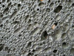 Brushed black vacuolar basalt-Lava stone