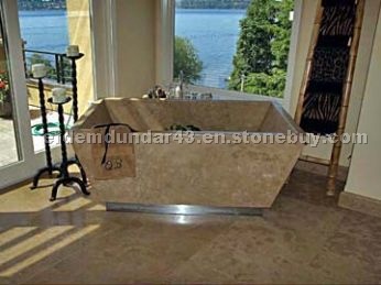 Travertine Bathtub