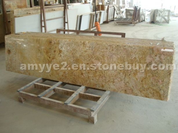 imperial gold granite prefabricated countertop