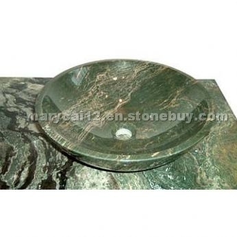 Green jadeite granite