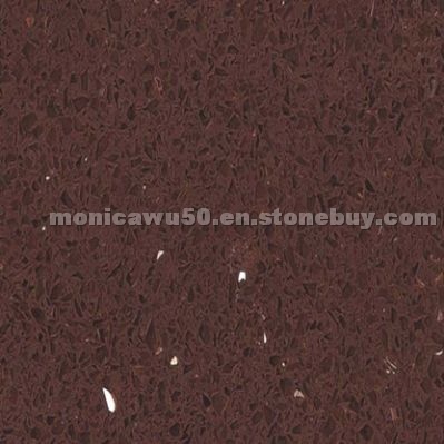 Mirror Fleck Deep Brown Quartz Stone - YQ0927