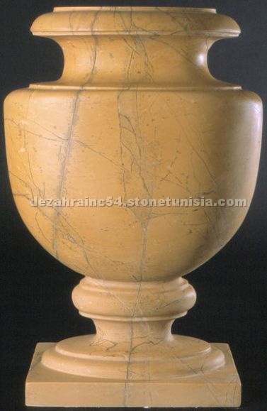 Flowerpot with Tunisian Limestone