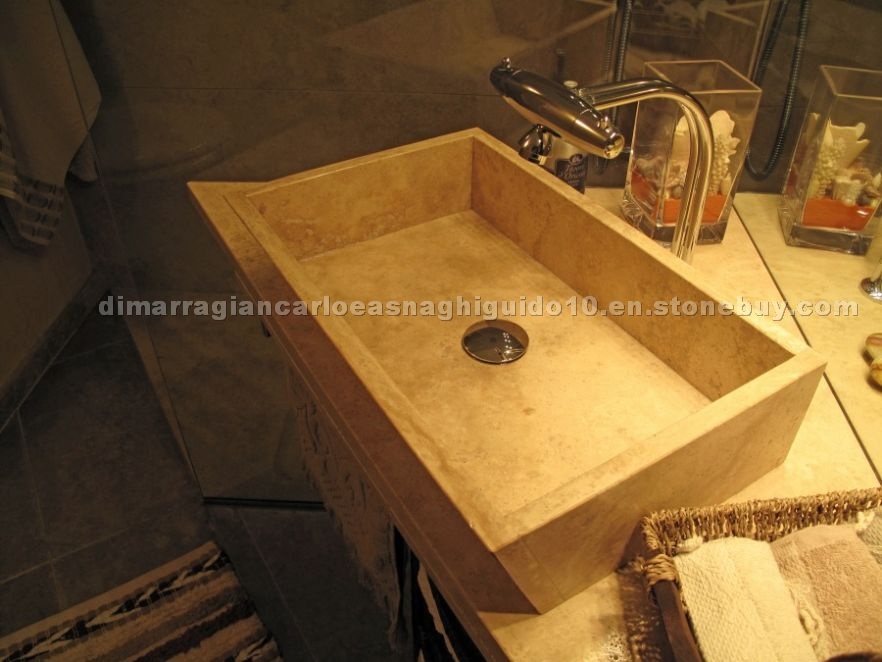 Travertino Nuvolato Basins, Sinks