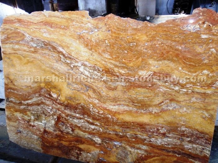 Ardent Spice Travertine slabs