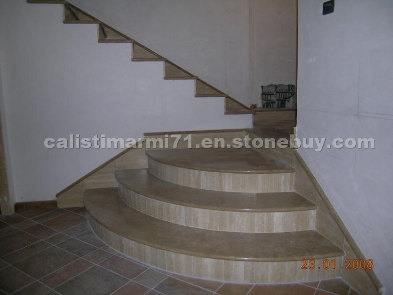 Noce Travertino Stairs and Steps