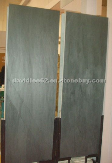 Black slate slab