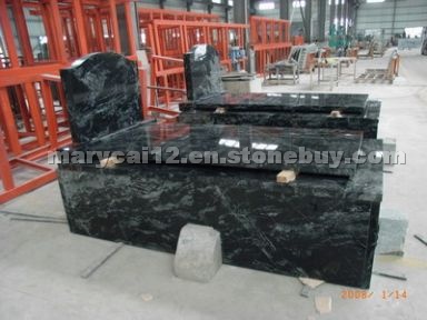 Green jadeite granite