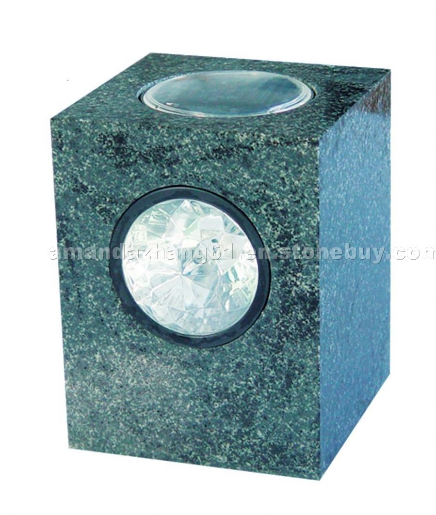 Green Granite Garden Solar Light