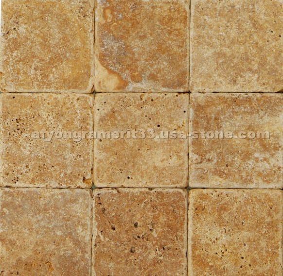 Gold Travertine Tumbled