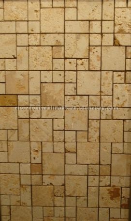 Enmeshed Coralina Gold Coral Stone Mosaic