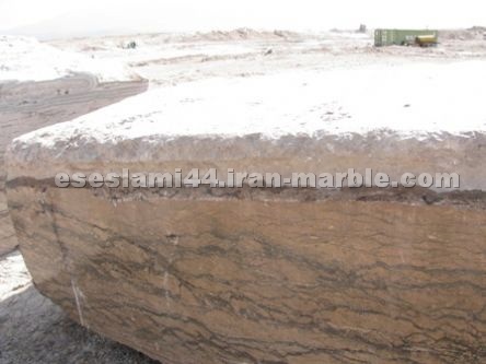 iran walnut travertine block