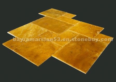Mesta Gold Travertine Pattern