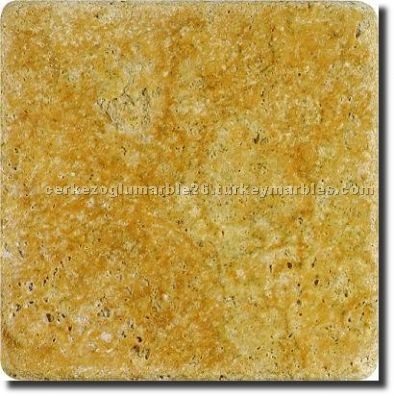 Yellow Travertine Tumbled