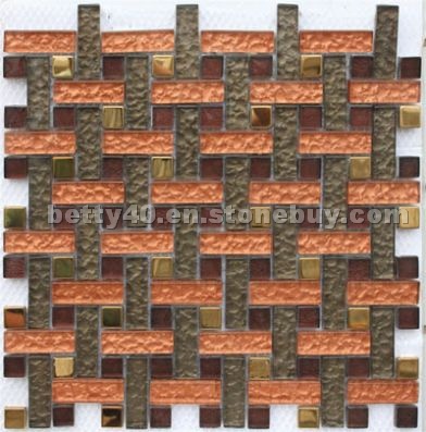 Metallic glass tile