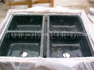 Green Granite double sink
